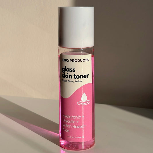 Glass Skin Toner- 𝟭.𝟰% 𝗛𝘆𝗮𝗹𝘂𝗿𝗼𝗻𝗶𝗰 𝗔𝗰𝗶𝗱 + 𝟮.𝟯% 𝗔𝗛𝗔